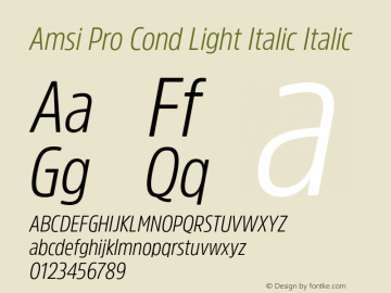 Amsi Pro Cond Light Italic