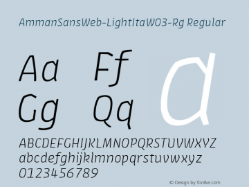 AmmanSansWeb-LightIta-Rg