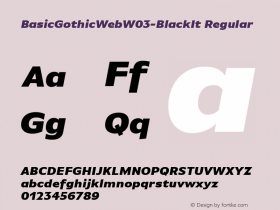 BasicGothicWeb-BlackIt