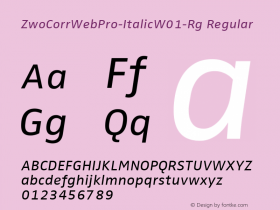ZwoCorrWebPro-Italic-Rg