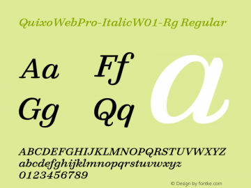 QuixoWebPro-Italic-Rg