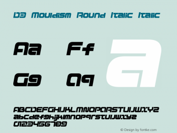 D3 Mouldism Round Italic