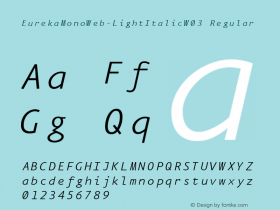 EurekaMonoWeb-LightItalic