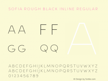Sofia Rough Black Inline