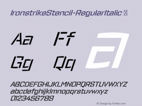 IronstrikeStencil-RegularItalic