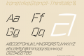 IronstrikeStencil-ThinItalic