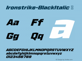 Ironstrike-BlackItalic