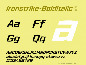 Ironstrike-BoldItalic
