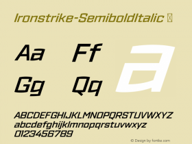 Ironstrike-SemiboldItalic