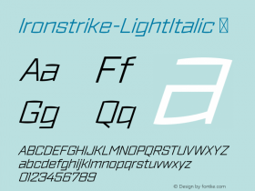 Ironstrike-LightItalic