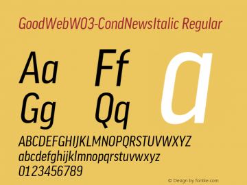 GoodWeb-CondNewsItalic