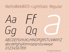 NettoWeb-LightItalic