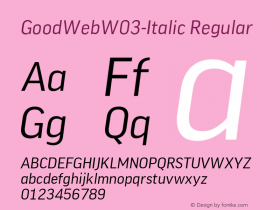 GoodWeb-Italic