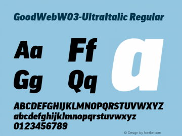 GoodWeb-UltraItalic