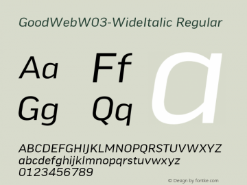 GoodWeb-WideItalic