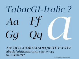 TabacG1-Italic