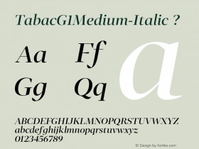 TabacG1Medium-Italic