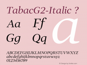 TabacG2-Italic