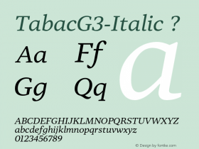 TabacG3-Italic