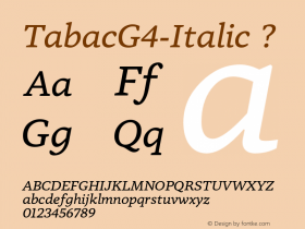 TabacG4-Italic