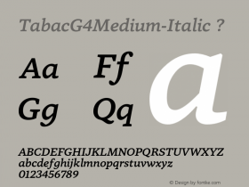 TabacG4Medium-Italic