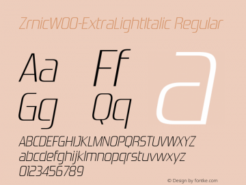 Zrnic-ExtraLightItalic