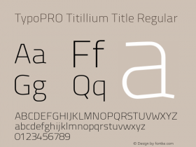 TypoPRO Titillium Title