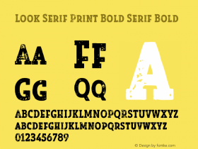 Look Serif Print Bold