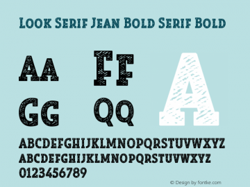Look Serif Jean Bold