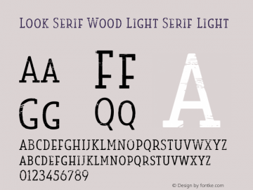 Look Serif Wood Light