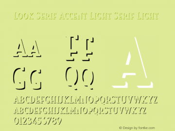 Look Serif Accent Light