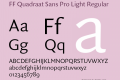 FF Quadraat Sans Pro Light