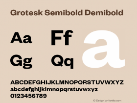 Grotesk Semibold