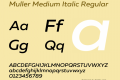 Muller Medium Italic