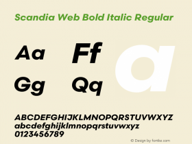 Scandia Web Bold Italic