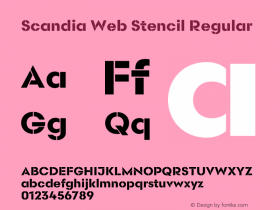 Scandia Web Stencil