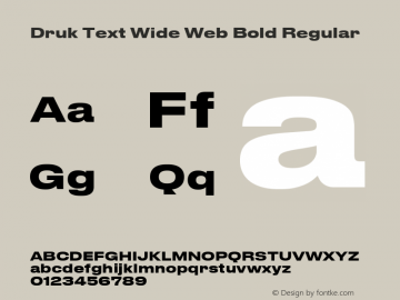 Druk Text Wide Web Bold