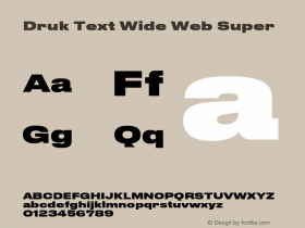 Druk Text Wide Web