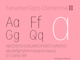 FenomenSans-CNHairline