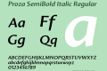 Proza SemiBold Italic
