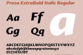 Proza ExtraBold Italic