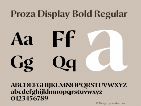 Proza Display Bold