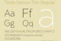 Texta Narrow Thin