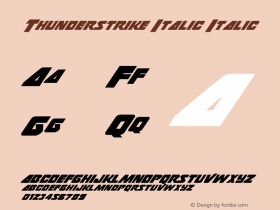 Thunderstrike Italic