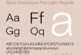 Basis Grotesque Pro Light