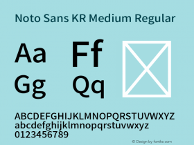 Noto Sans KR Medium