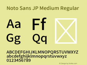 Noto Sans JP Medium