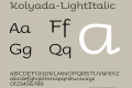 Kolyada-LightItalic