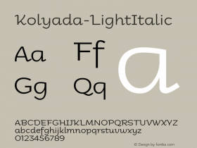 Kolyada-LightItalic