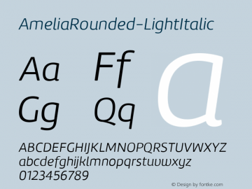 AmeliaRounded-LightItalic